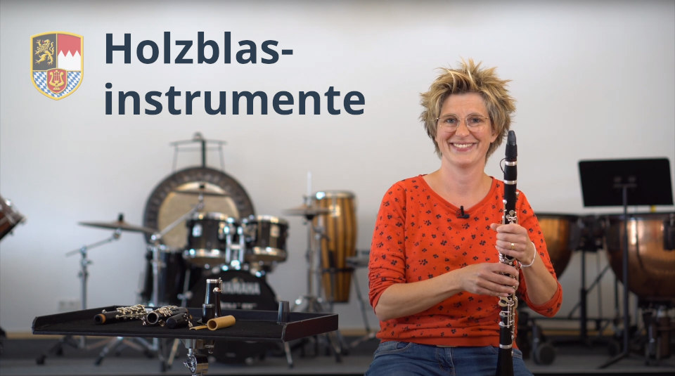 Screenshot aus dem Instrumenten-Karussell-Video zu Holzblasinstrumenten